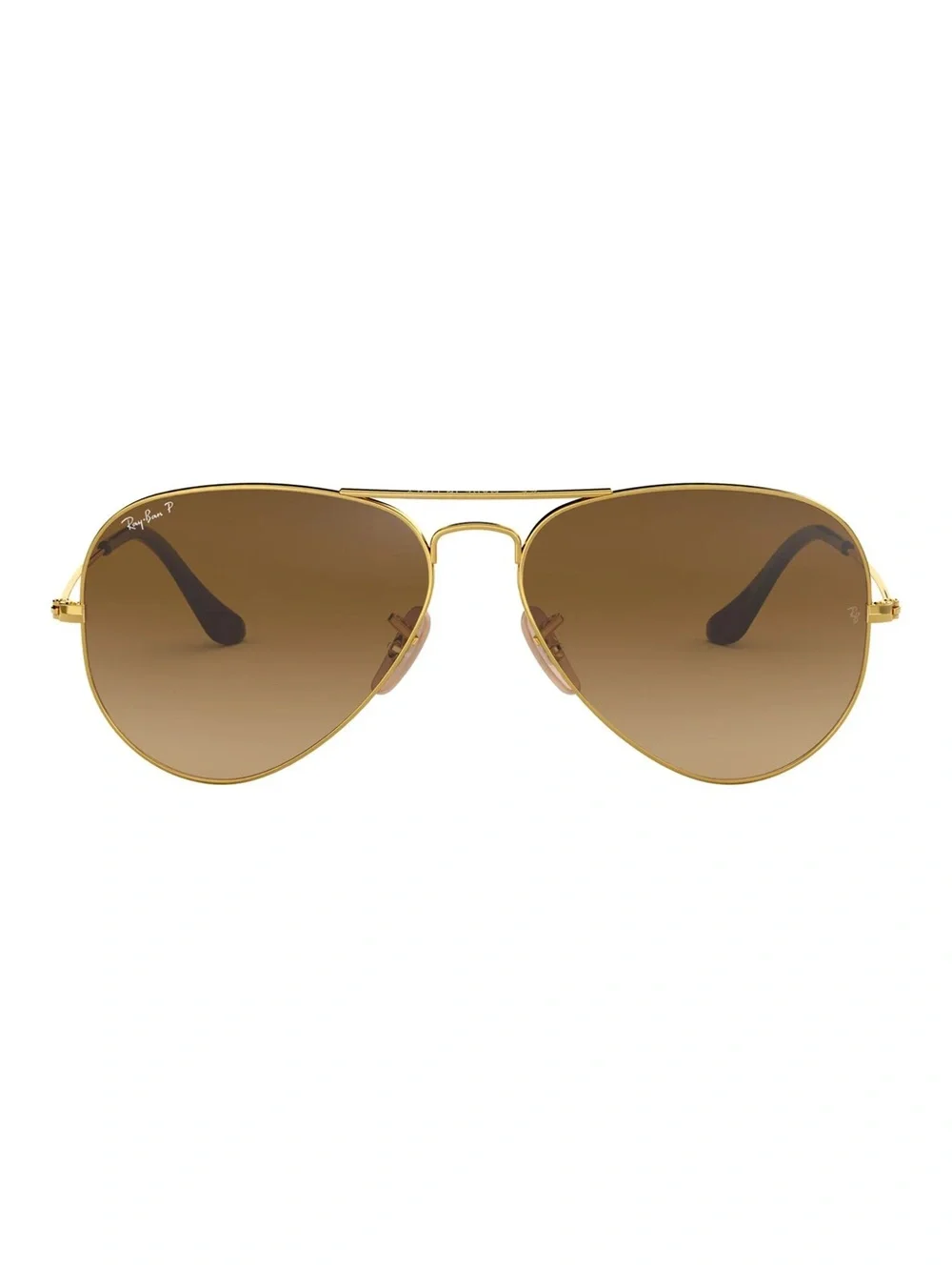 Ray-Ban Aviator Sunglasses in Gold with Brown Gradient Lenses